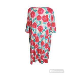 Southern Stitch Women's Blouse Sleeveless 3XL Colorful Floral Tulips NWT